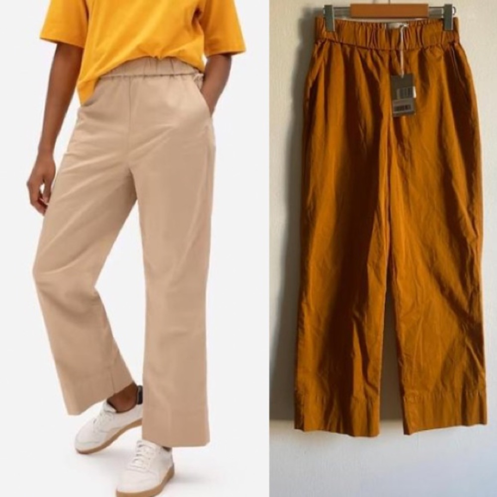 NWT Everlane the easy pants wide leg in mustard